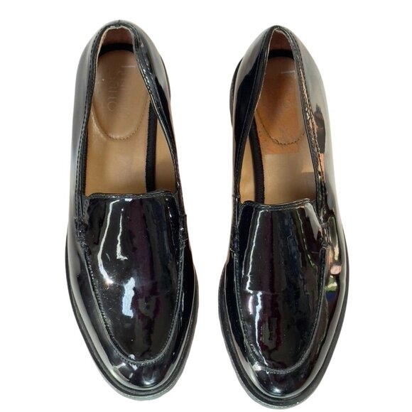 FRANCIO SARTO Static Women's Black Patent Leather Platform Loafers  Size 7.5 - Picture 11 of 11